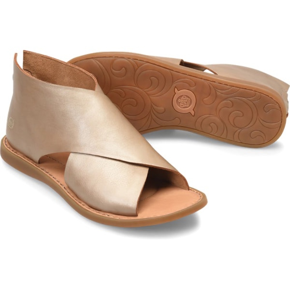 Born Shoes Iwa Sandal - Gold Metallic - size 7